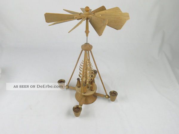 Antike Weihnachtspyramide,  Pyramide,  Erzgebirge,  Alt,  Ca.  30 Cm Hoch,  Ddr Antike Originale vor 1945 Bild