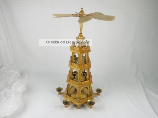 Antike Weihnachtspyramide,  Pyramide,  Erzgebirge,  Alt,  Ca.  48 Cm Hoch,  Weihnacht Antike Originale vor 1945 Bild