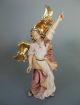 Verkündigungsengel Krippenfigur Ca.  11 Cm Am - 07 - 11 Geschnitzt Bemalt Krippen & Krippenfiguren Bild 1