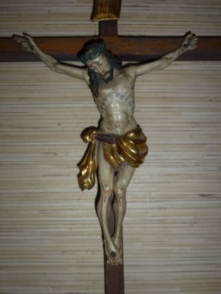 Holz - Kruzifix,  Jesus Am Kreuz Von Anri Bild