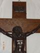 Kruzifix (kreuz) Mit Jesus Um 1930jahr Entstanden.  Sehr Massiv Und Groß Skulpturen & Kruzifixe Bild 1