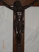 Kruzifix (kreuz) Mit Jesus Um 1930jahr Entstanden.  Sehr Massiv Und Groß Skulpturen & Kruzifixe Bild 3