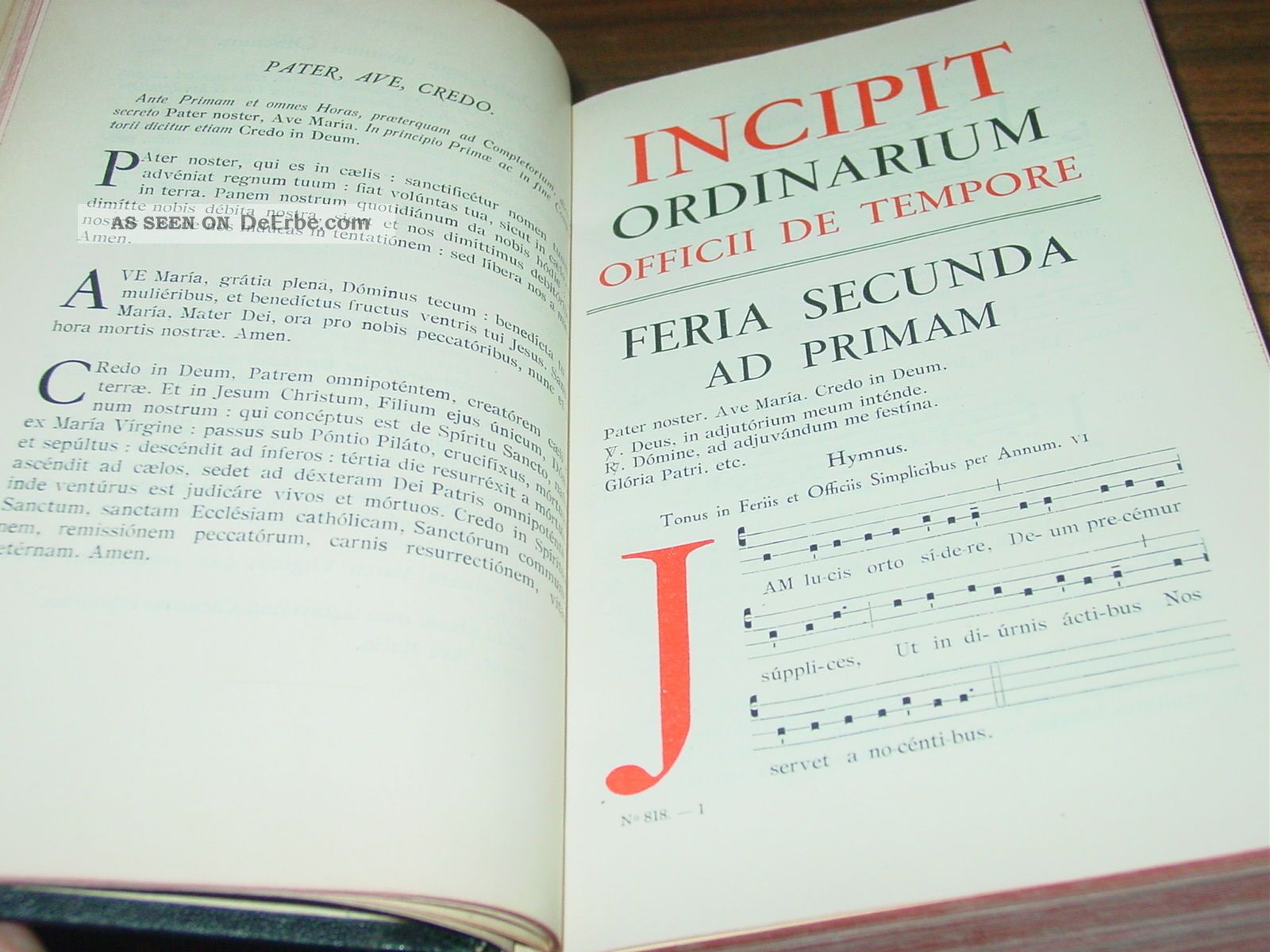 Antiphonale Monasticum Pro Diurnis Horis Juxta V 1934 Liturgie Messbuch