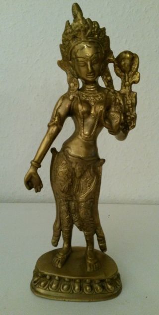 Sehr Schöne Messing Buddah Figur Bild