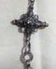 Biedermeier Gebetskette Rosenkranz,  Silber 12lötig,  54 Granate / Granatsteine Ketten Bild 2