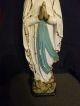 Heiligenfigur Madonna Mutter Gottes M.  Rosenkranz - Alte Figur - Skulpturen & Kruzifixe Bild 7