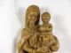 Madonna Mit Kind Holzfigur Heiligenfigur Handgeschnitzt 45 Cm Skulpturen & Kruzifixe Bild 1