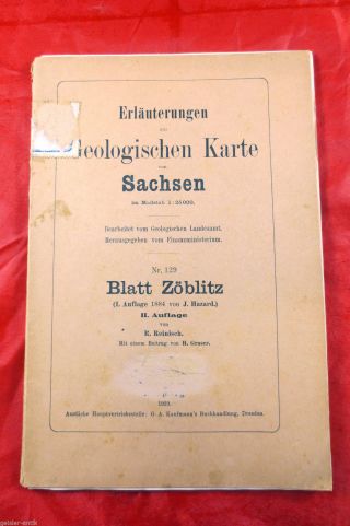 Erläuterungen Geologischen Karte Von Sachsen Blatt Nr.  129 Zöblitz Bergbau Bild