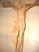 Altes Kruzifix Jesus Christus Am Kreuz Eichenholz - Geschnitzt 80 X 45cm Skulpturen & Kruzifixe Bild 7