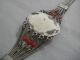 Antikes Armband - Trachtenschmuck Silber 800er - Gliederarmband Koralle & Achat Schmuck & Accessoires Bild 8