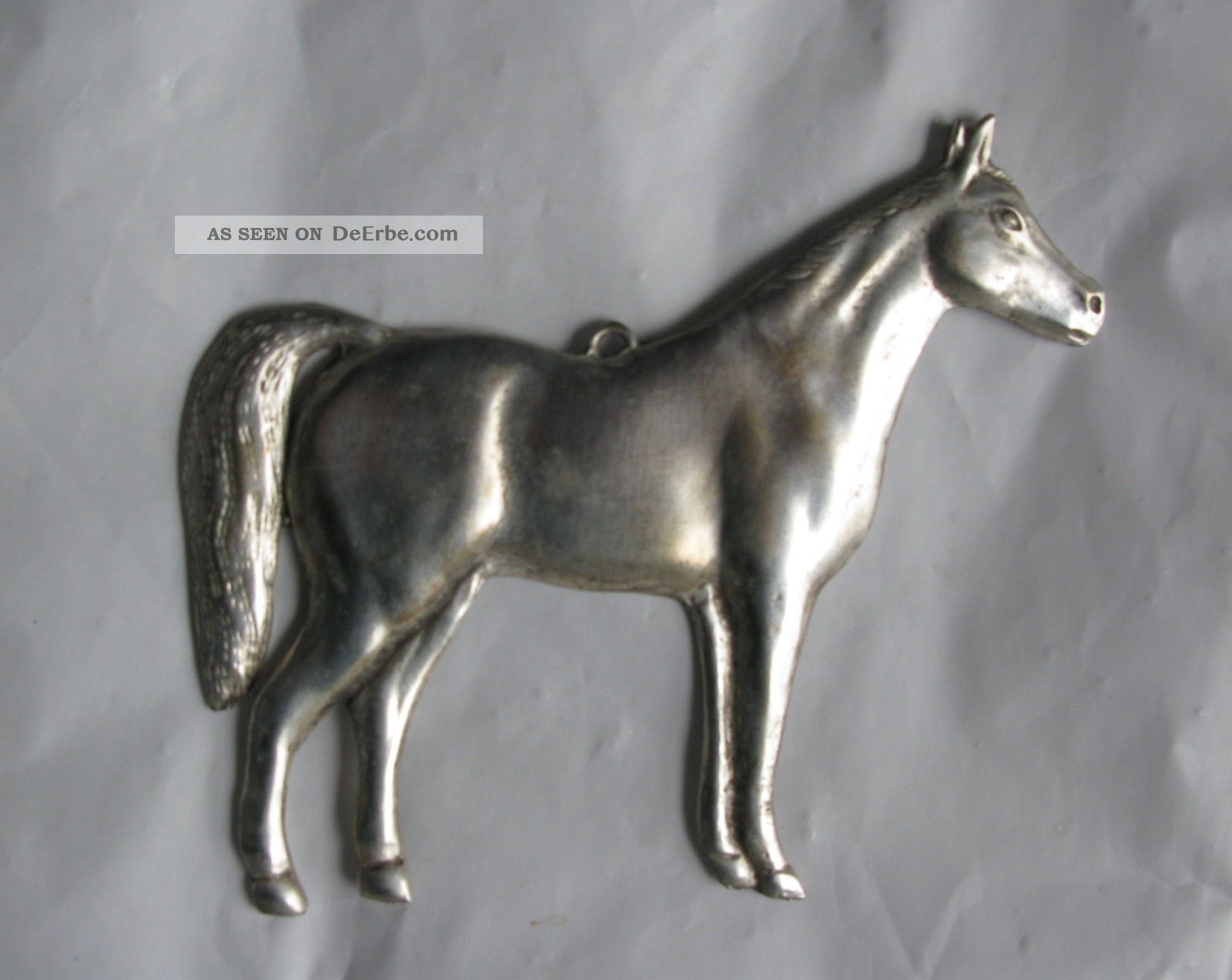 Ex Voto - Votivgabe - Pferd - LÄnge Ca.  14,  5 Cm - Versilbert - Votivbilder & Sakralmalerei Bild