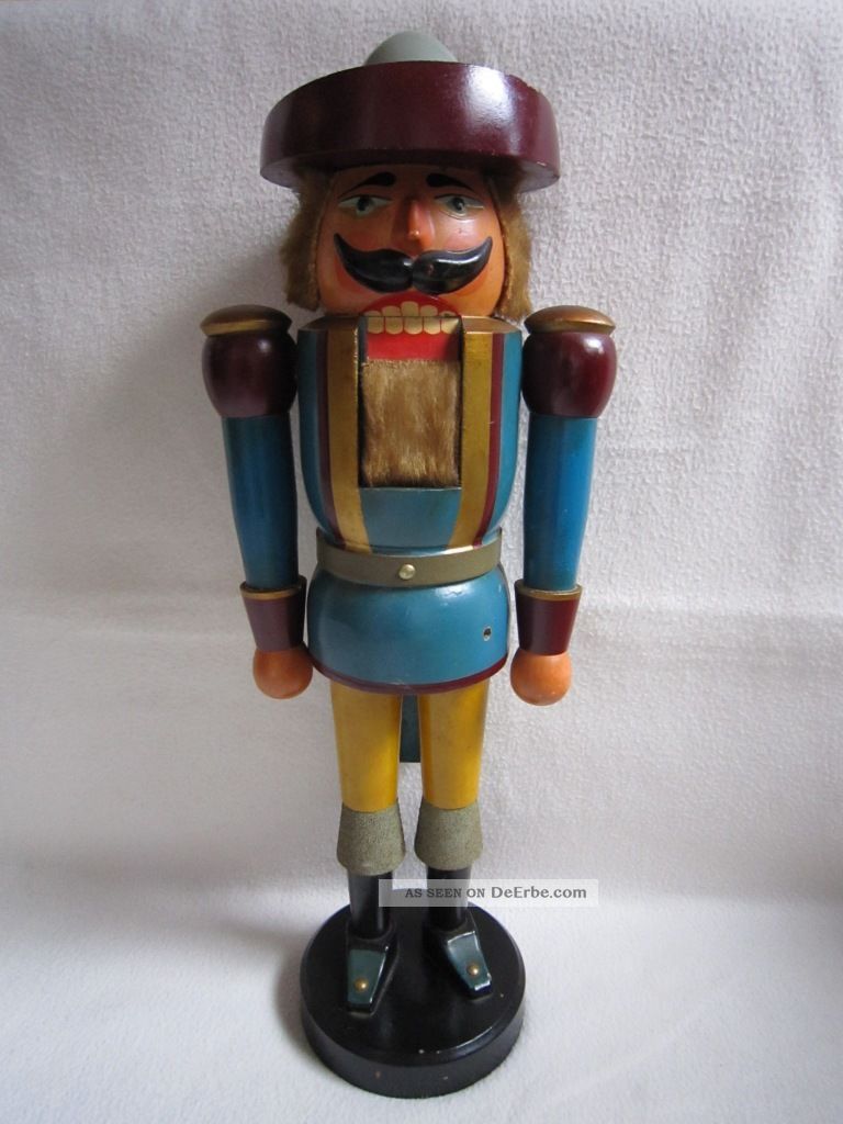 Erzgebirge Alter Großer Lohmüspan Musketier Nussknacker Ca.  54 Cm Um 1970 Objekte nach 1945 Bild