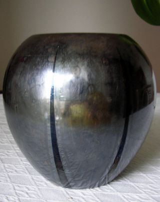 Vase Wmf Ikora Metall Bauchig Silbern Versilbert Ca. Bild