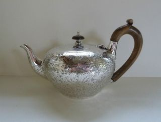 Englische Sterlingsilber Teekanne,  London 1958 Bild