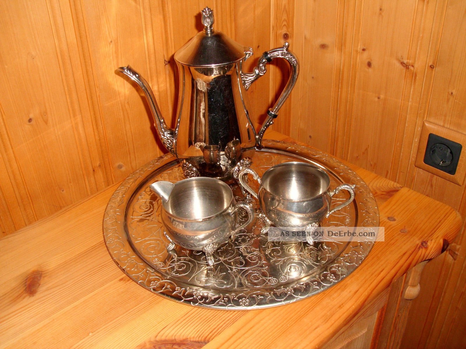 Kaffee - Teeservice Versilbert 4tlg. Objekte ab 1945 Bild