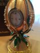 Faberge Uhr Maiglöckchen Von Franklin Perlen Kristall Objekte nach 1945 Bild 1
