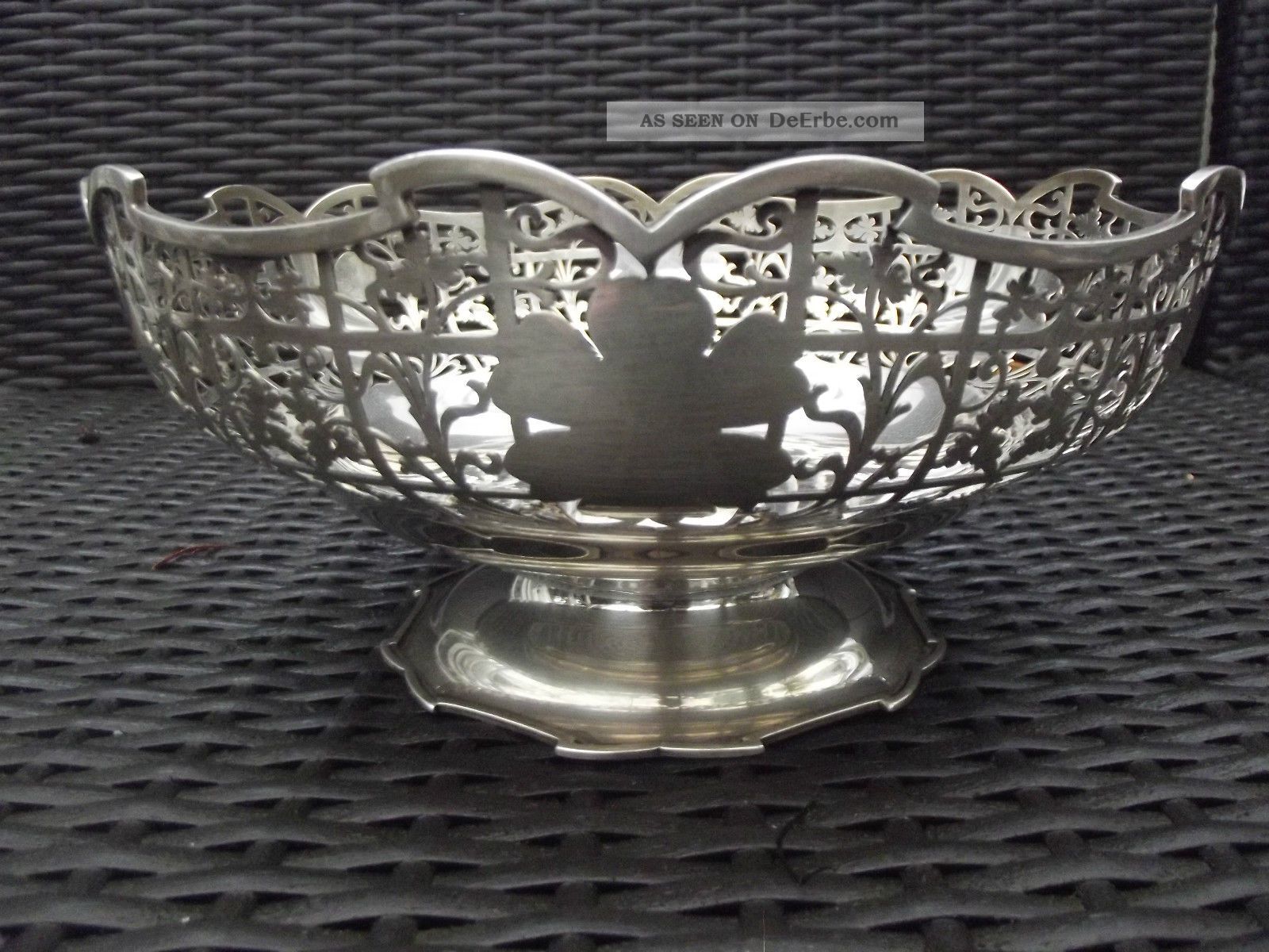 Wunderschöne Schale Art Deco Silber 925 Sh&co Sydney Hall England 558 Gramm Objekte vor 1945 Bild