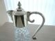 ♛ Schöne Englische Glas - Karaffe / Jug Mit Silbernem Herrlichem Ausguss ♛ Objekte ab 1945 Bild 5