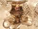 Sehr Ausgefallen Antiker Judaica Kerzenleuchter Silber Jude Judentum Davidstern Objekte vor 1945 Bild 5