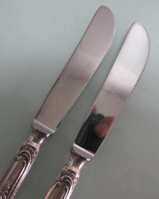 2 Messer 100er Silberauflage Rokoko Barock Bild