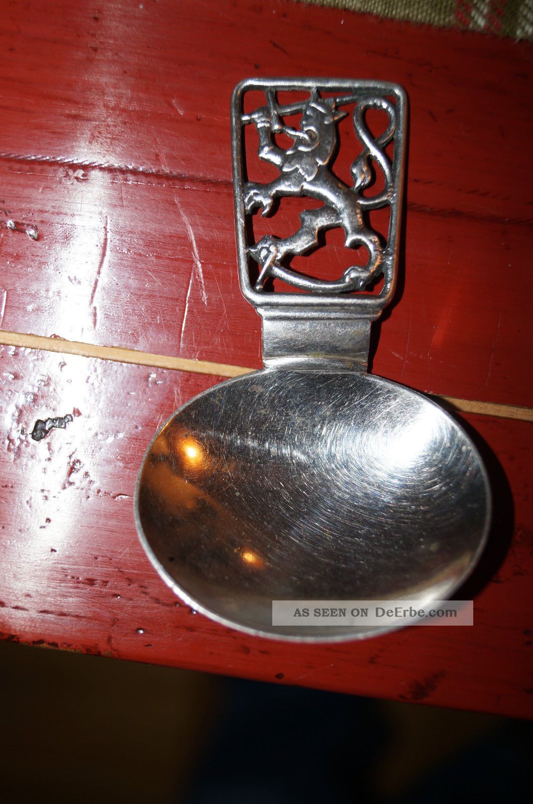 Probierlöffel Viri Finnland 1936 Silber 813 Löwe Mit Schwert Collector Spoon Objekte vor 1945 Bild