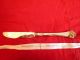 R & B Robbe & Berking Rosenmuster Versilbert 150 & Vergoldet Messer Gabel LÖffel Objekte ab 1945 Bild 5