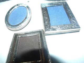 3 Miniaturen Silberrahmen 2 Mal 925 1mal,  800 Bild