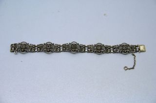 Schönes Armband Aus Silber 835 Mit 5 Rubinen Vermutlich Handarbeit Bild