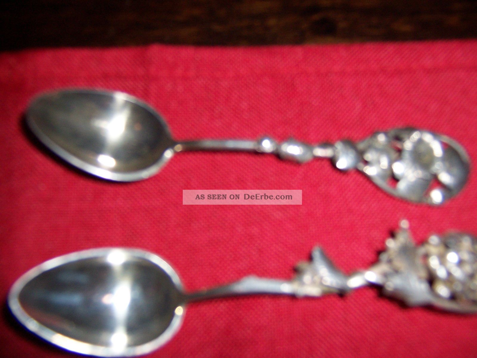 2 Stück MoccalÖffel,  TeelÖffel Silber,  Antik,  Ca.  1900,  Sehr Dekorativ Objekte vor 1945 Bild