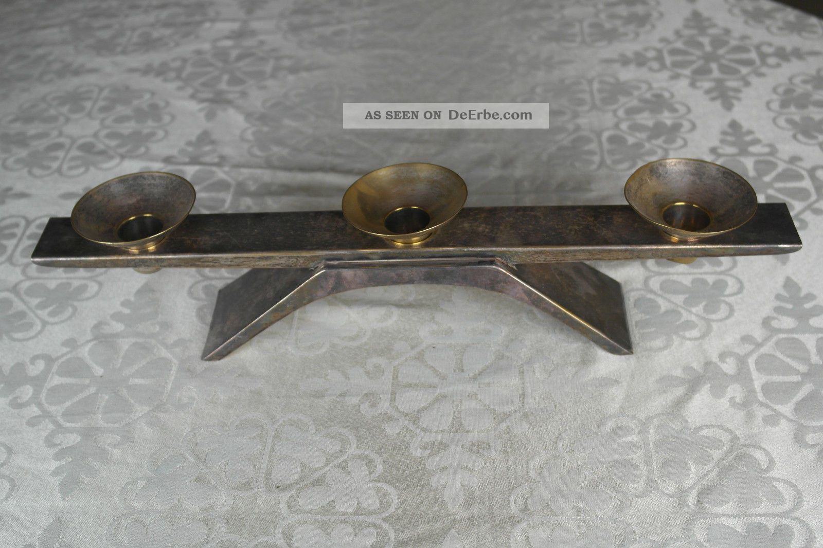 Wmf Versilberter Kerzenständer Für 3 Kerzen,  3 - Armig Objekte ab 1945 Bild