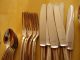 Tolles Bauhaus Art Deco Silber Besteck,  Lutz Weiss,  42tlg.  Pyramiden Muster Objekte vor 1945 Bild 10
