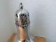 Alter Versilberter Zuckerstreuer England Kordelrand Gravur Silver Plated Objekte vor 1945 Bild 3