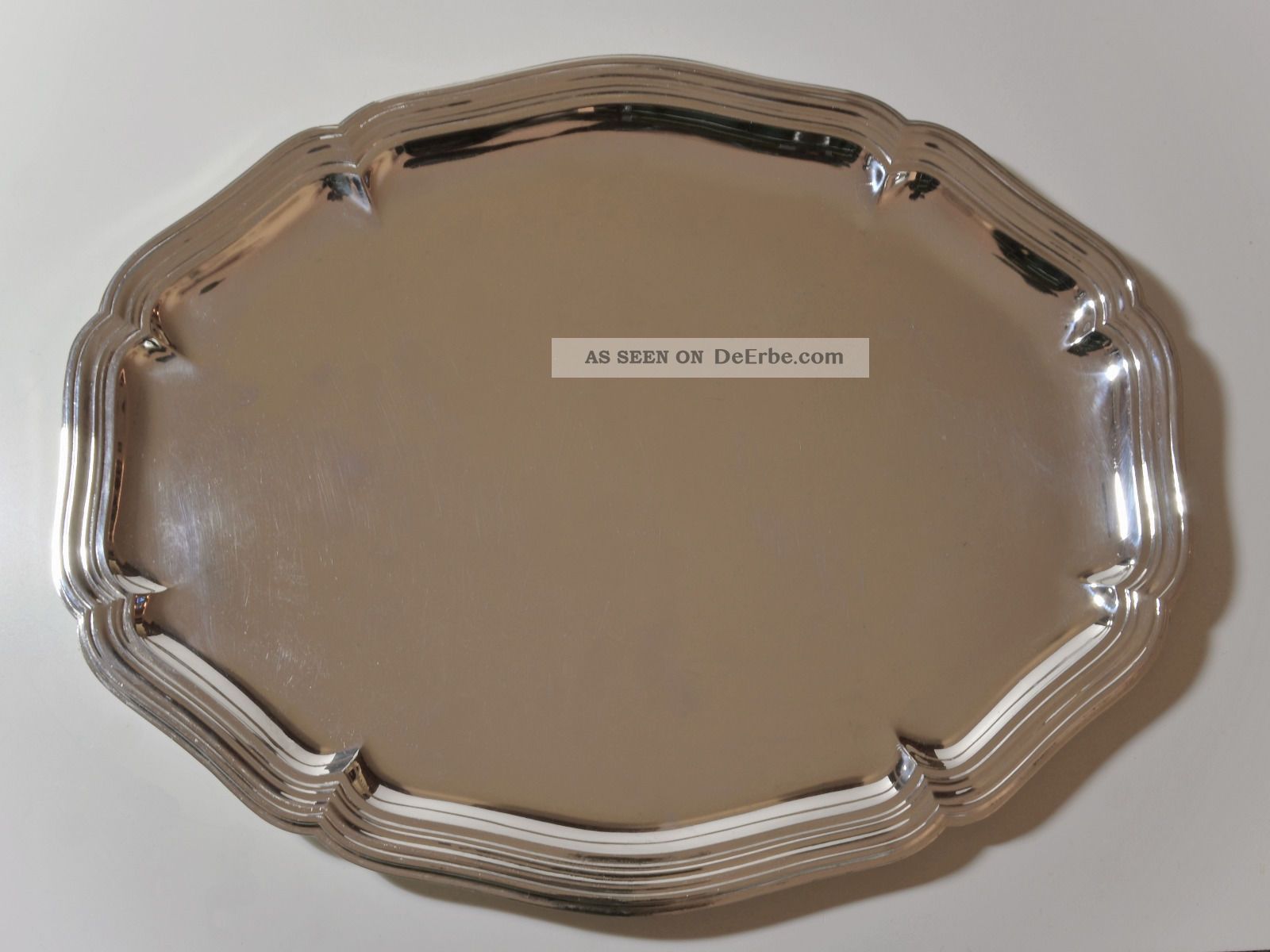 Barock Silber Tablett 925er Sterling 407 G | 33 Cm X 25,  5 Cm Objekte nach 1945 Bild