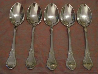 Wilkens Teelöffel 90er Silber,  5mal Kaffeelöffel,  Vorlegebesteck,  Shabby Bild