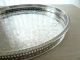 ♛ Großes Englisches Rundes Silber - Tablett 