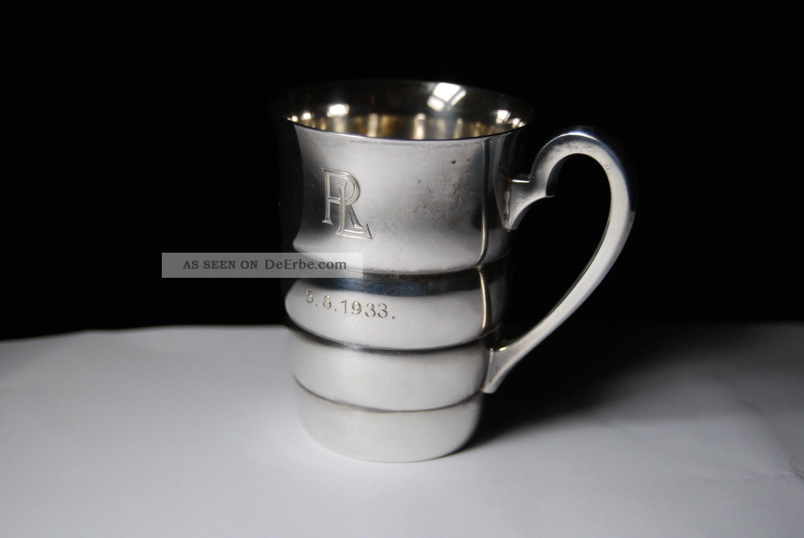 Historischer Taufbecher,  835er Silber,  5.  6.  1933,  67 Gr Objekte vor 1945 Bild