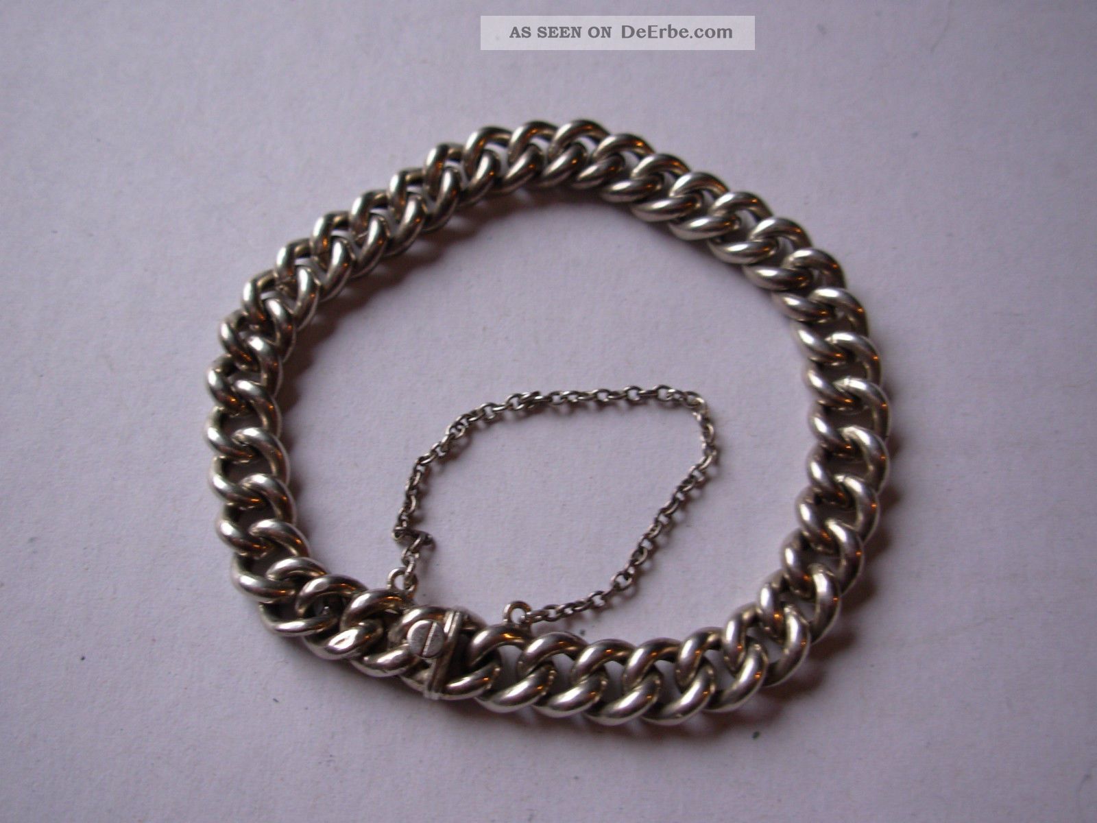 Altes Glieder - Armband Aus 800er Silber Mit Punzen Objekte vor 1945 Bild