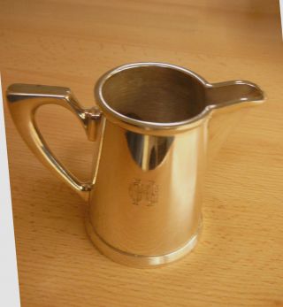 Moritz Hacker Großes Milchkännchen Versilbert Mit Stempel Hacker,  Monogramm Bild