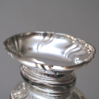 W.  Binder: Kleine Ovale Schale,  Schälchen,  Silberschale,  800,  Barock,  Silber Bild