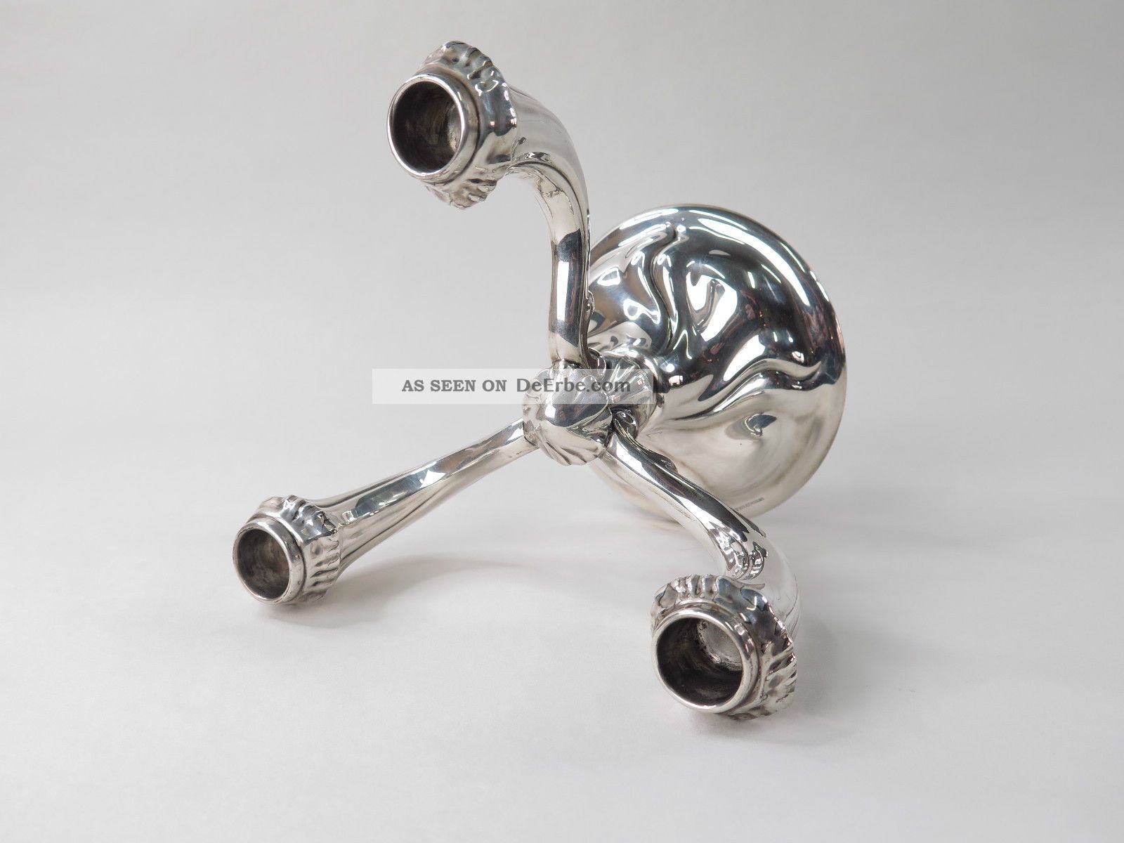 3 Fl.  Kerzenleuchter - Kandelaber - Kerzenständer Aus 925 Sterling Silber Objekte nach 1945 Bild