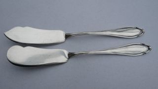 Buttermesser Und Käsemesser 800 Silber Ca 1900 Sgs Görlitzer Silberwarenfabrik Bild