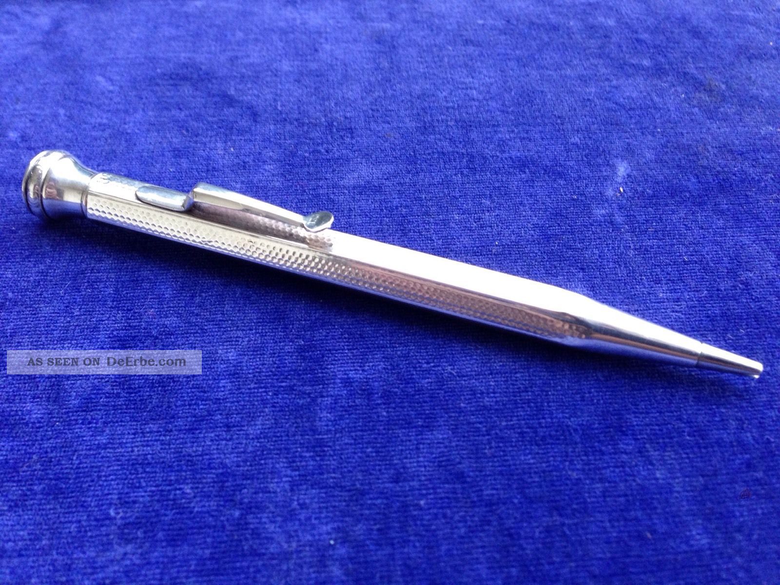 Silberner 830 Drehbleistift,  Ziseliert,  Mit Funktion,  Um 1900 Objekte vor 1945 Bild