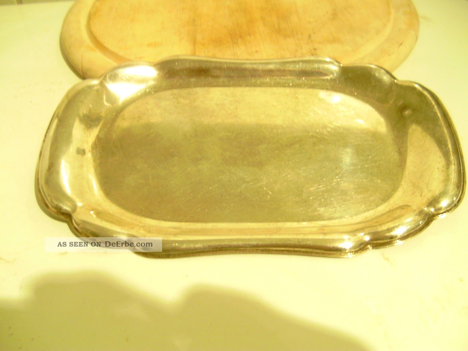 Kl.  Silbertablett Wilkens7860 - Deutsche Punzen 835 Silber - Ca111 Gr.  Um Ca.  1940 Objekte nach 1945 Bild