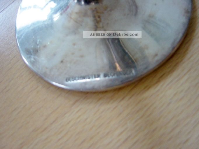 Eis Becher Hotel Silber Versilbert Sekt Kelch Schlanke Form Patina Edel 280 G Objekte ab 1945 Bild