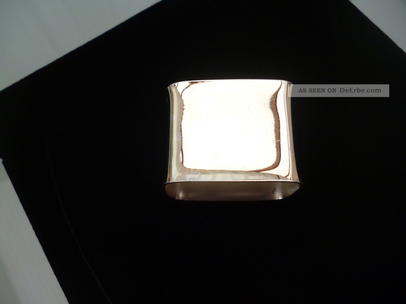 Wmf,  Serviettenring Aus 925 Sterling Silber,  Rechteckige Form Objekte nach 1945 Bild