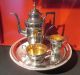 Art - Deco Teeset Teekanne,  Milchkännchen,  Zuckertopf Und Tablett Top Objekte ab 1945 Bild 1