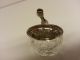 Alt Silber 835 Zuckerdose Zucker Dose Bleikristall Tafelsilber Zuckerzange Rose Objekte nach 1945 Bild 2
