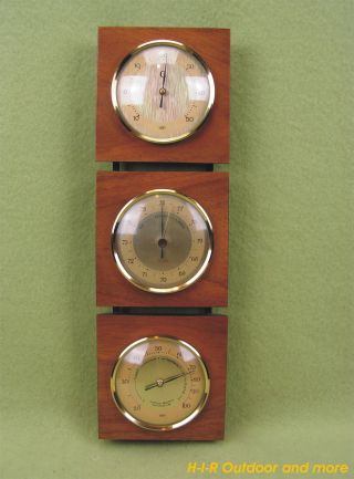 Selten - Barometer Thermometer Hygrometer Wetterstation Vintage 50er 60er Jahre Bild
