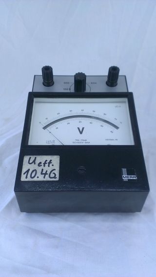 Mera Meßgerät Voltmeter Ampere Strom Bakelit Antik Selten Bild