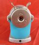 Alter Bleistiftanspitzer Spitzmaschine Um 1950 Hammerschlag Grau Antike Bürotechnik Bild 1